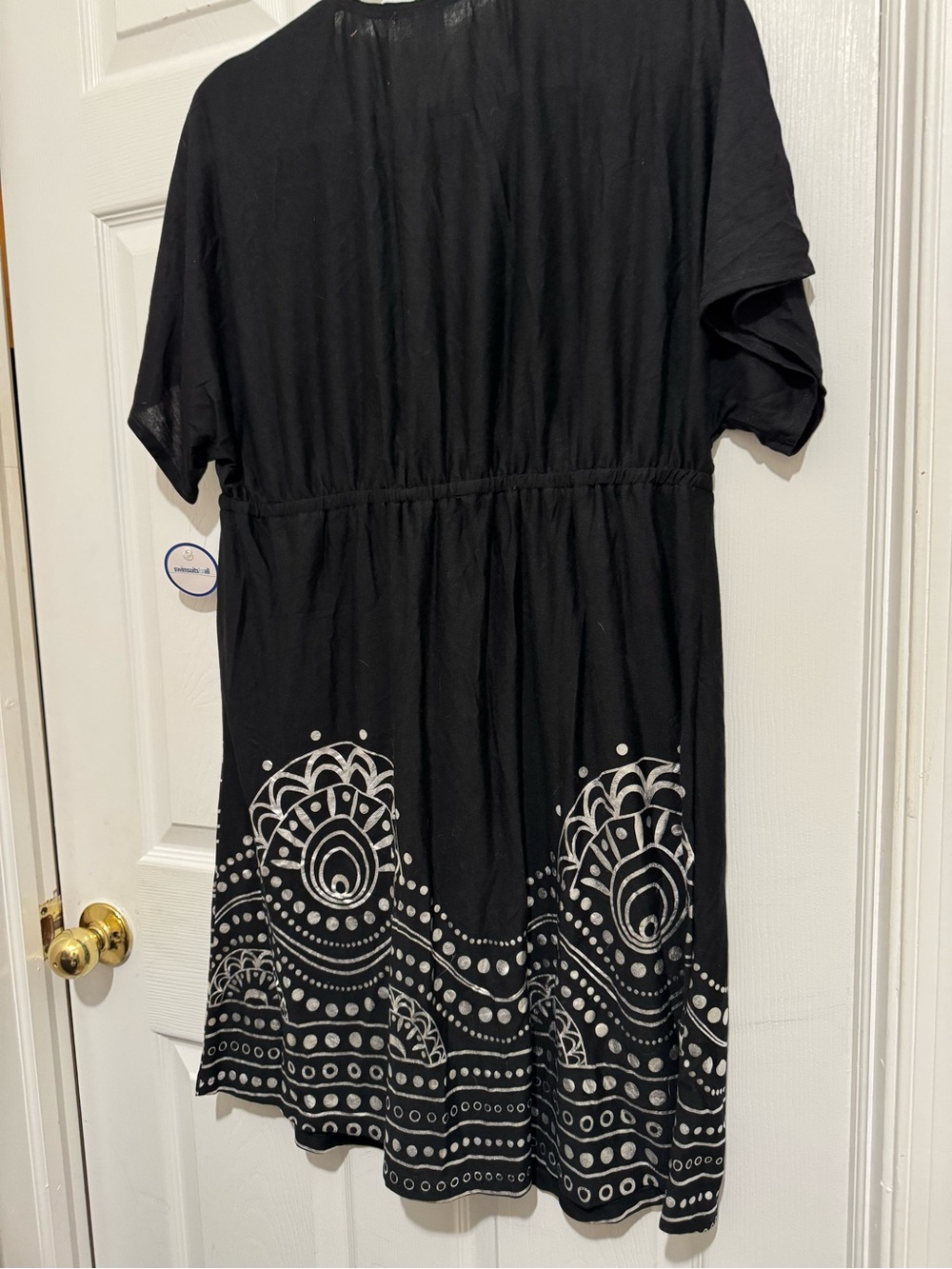 Swimsuits For All Kate V-Neck Black Short Sleeve Swim Coverup NWT - Picture 6 of 7